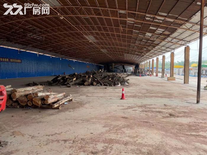 狮山小塘工业区面积实量，搭棚5300平方，空地3600平方出租。-图2